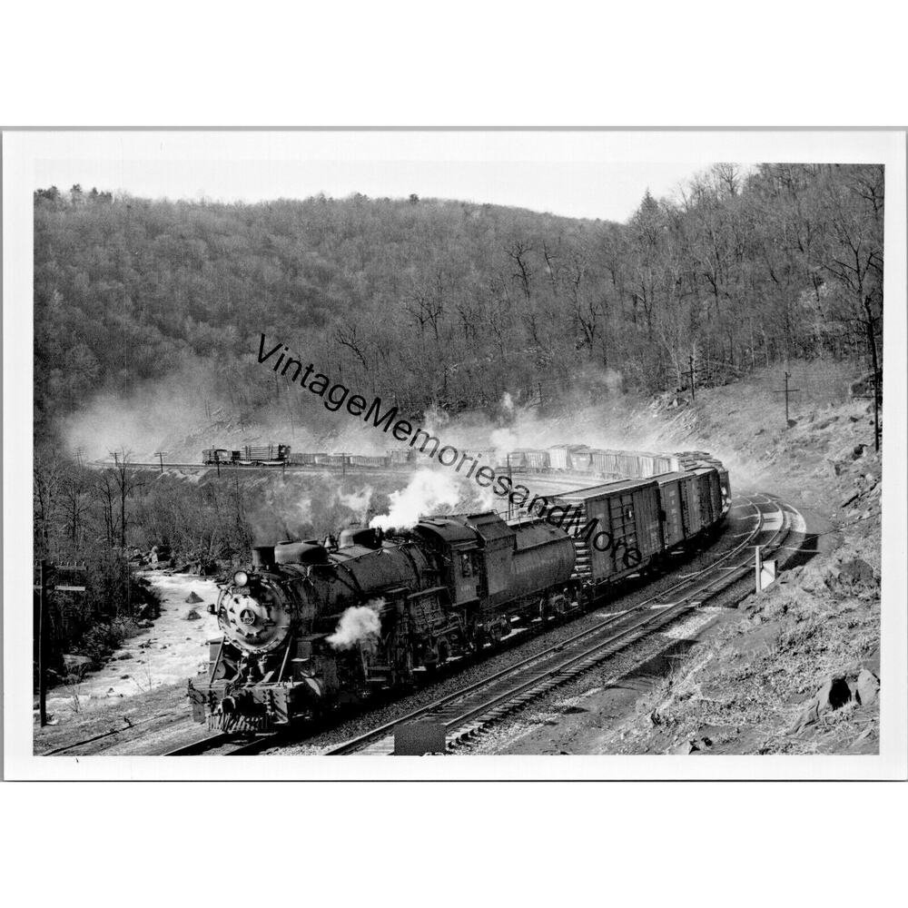 Vtg baltimore & ohio railroad bo 4465 steam locomotive 5"x7" real photo t2-182